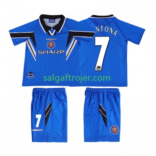 Manchester United CONTONA 7 Fodboldtrøjer Børn Retro 3. sæt 1996 1998 Kort ærmer Manchester United CONTONA 7 Fodboldtrøjer Børn Retro 3. sæt 1996 1998 Kort ærmer